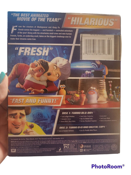 New DreamWorks Turbo Blu-ray + DVD + Digital Copy Film - Picture 2 of 2